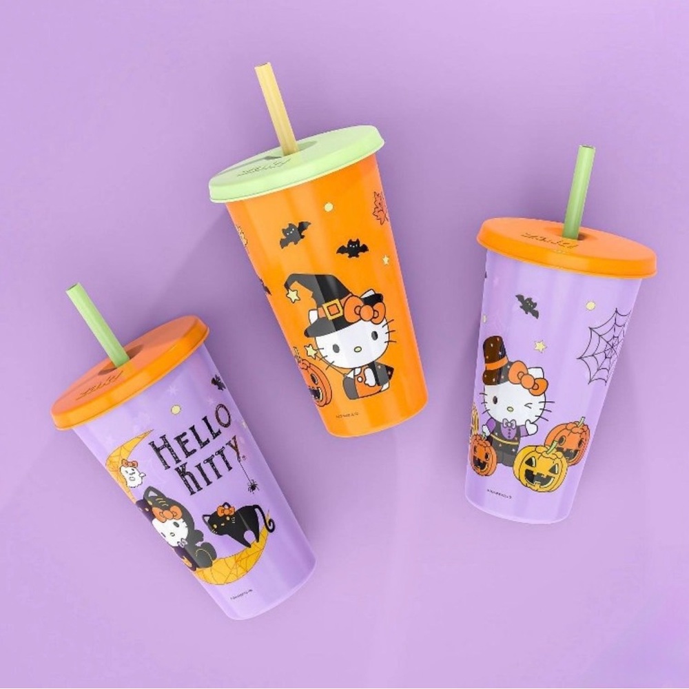 Zak 3pc 25 fl oz Glow in the Dark Hello Kitty Tumbler Set